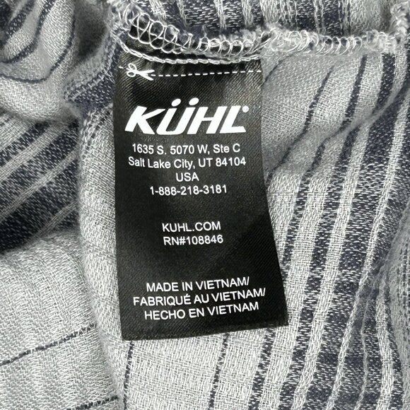 Kuhl Shirt Mens Skorpio 2XL Gray Plaid Camp Hiking Linen Blend Lightweight XXL - Picture 7 of 13